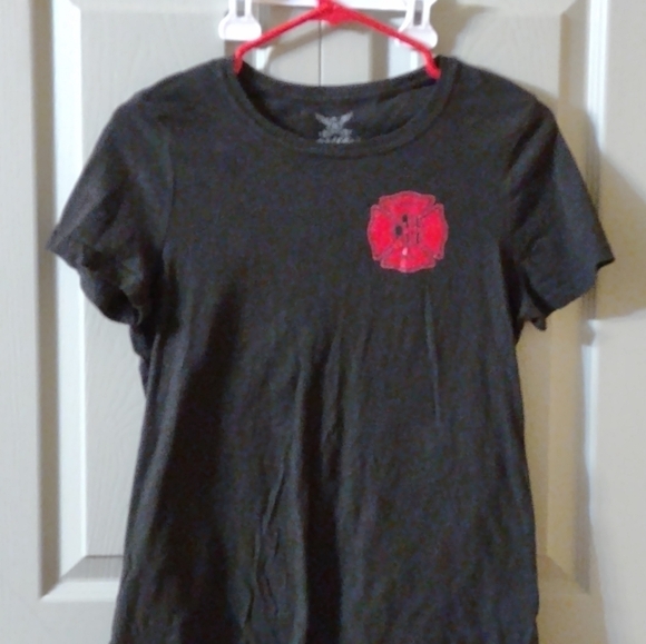 Firefighters Wife Fire and Rescue Fireman Wives T-Shirt - Picture 2 of 4